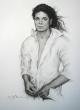 Michael Jackson Fusain sur Papier 65x50 Prix 720  Euros 